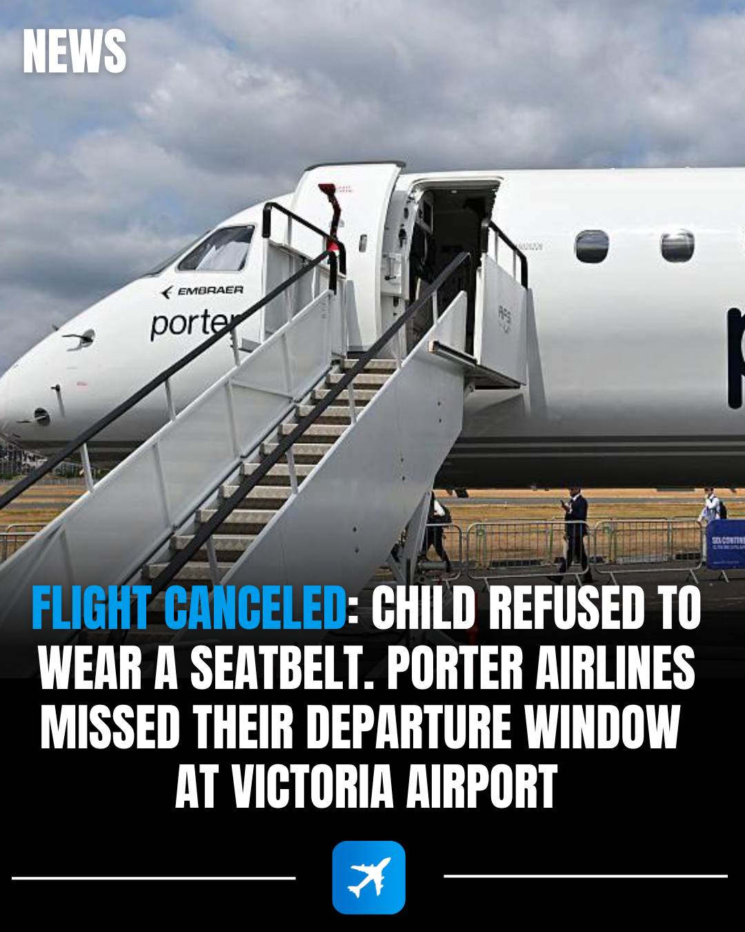 **Porter Airlines Flight Disrupted After Child Refuses to Stay Seated**